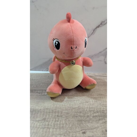 Adorable Pink Plush Dinosaur Toy 10" By Amuse Anime Doll Line - Picture 6 of 8
